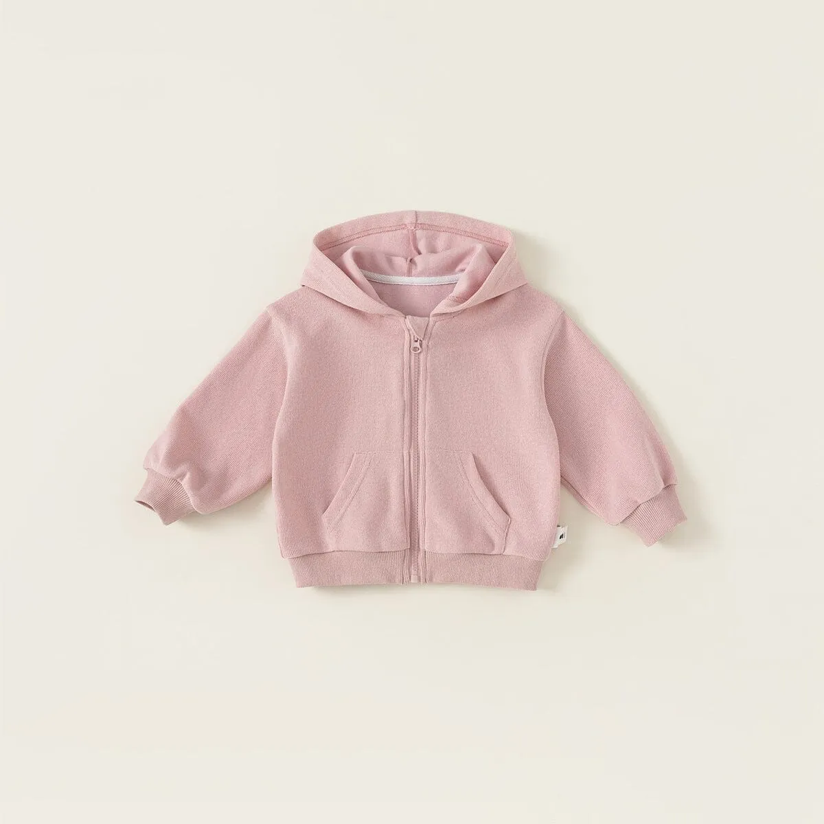Basic Solid Color Zip-Up Hoodie