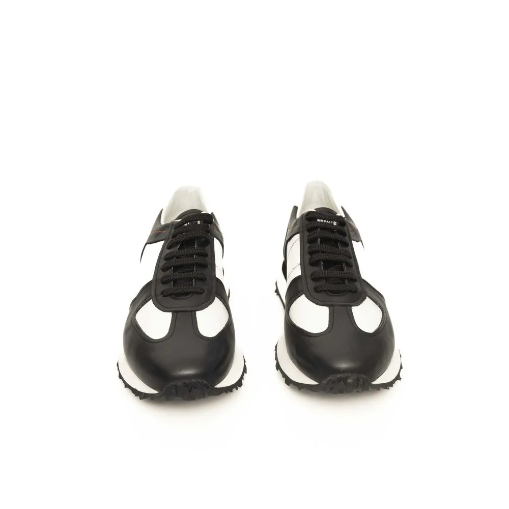 Black Calfskin Men Sneaker