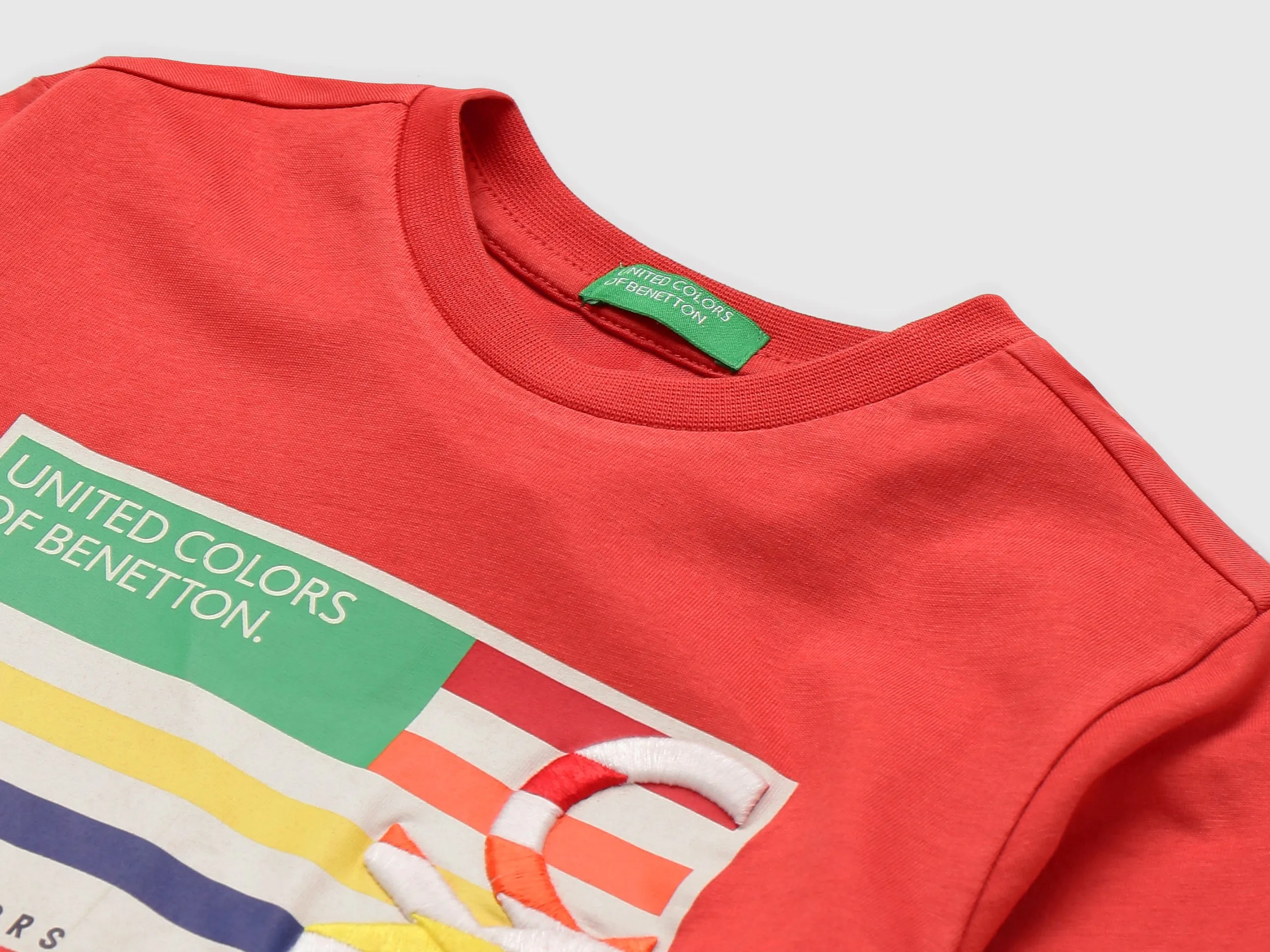 Boys Red Printed Regular T Shirt