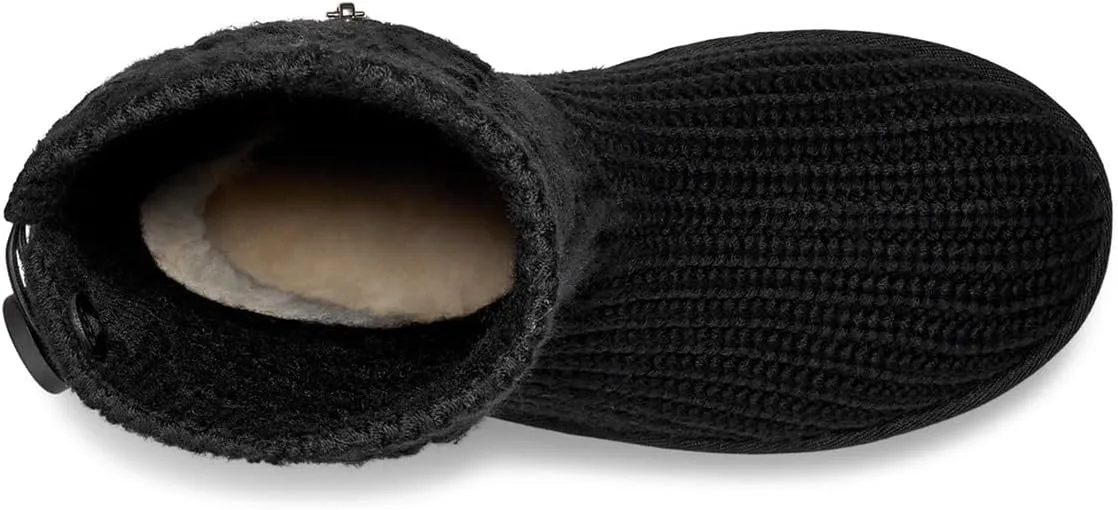 Classic Cardi Cabled Knit UGG Boots, black