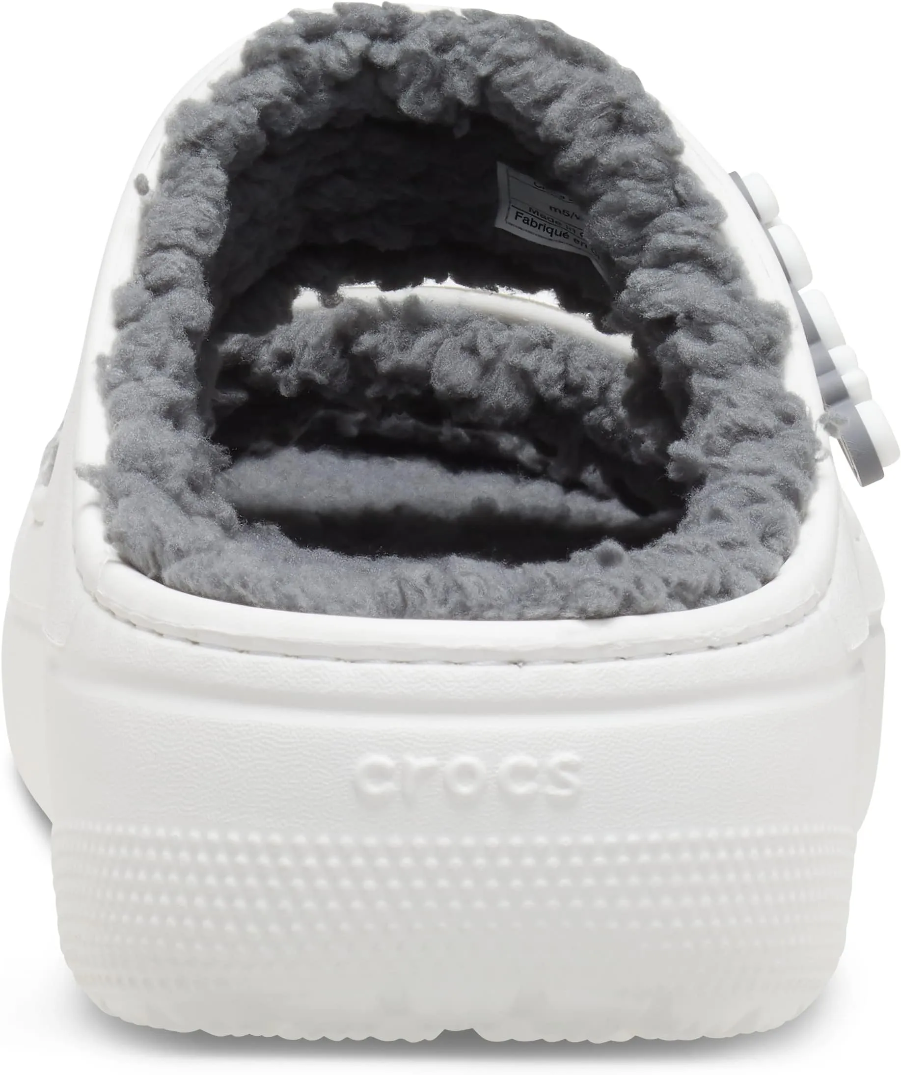 Classic Cozzzy Sandal Crocs Flat Sandals, White