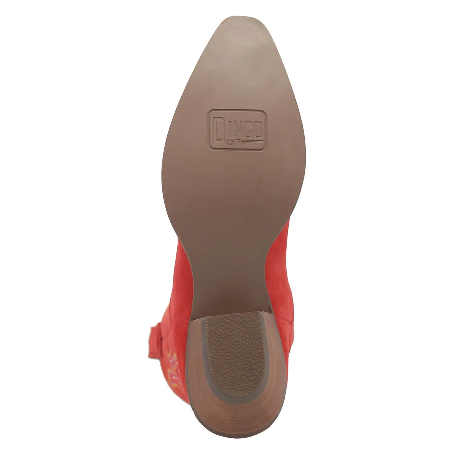 Dingo Womens Hot Sauce Red Suede Cowboy Boots