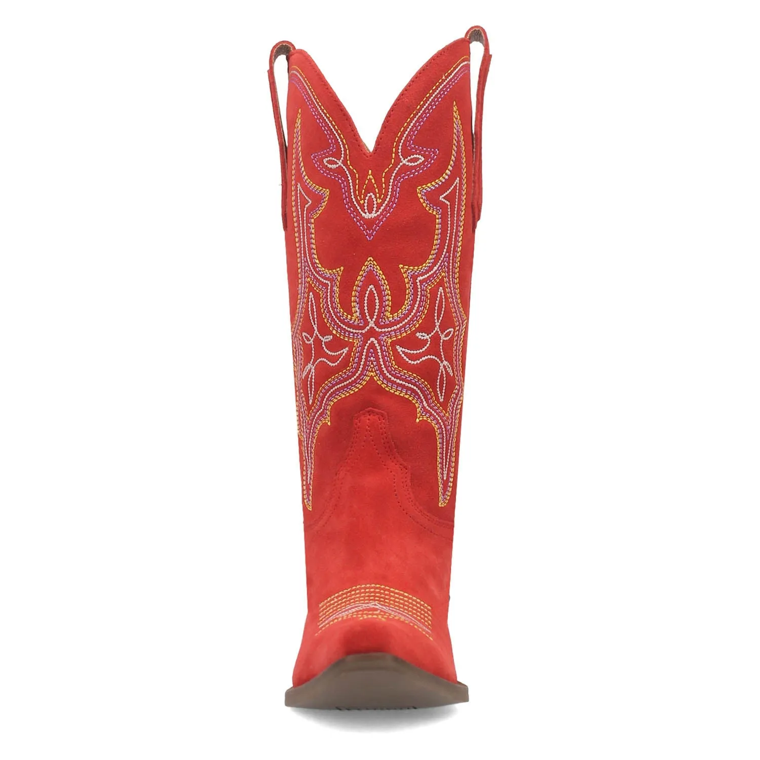 Dingo Womens Hot Sauce Red Suede Cowboy Boots