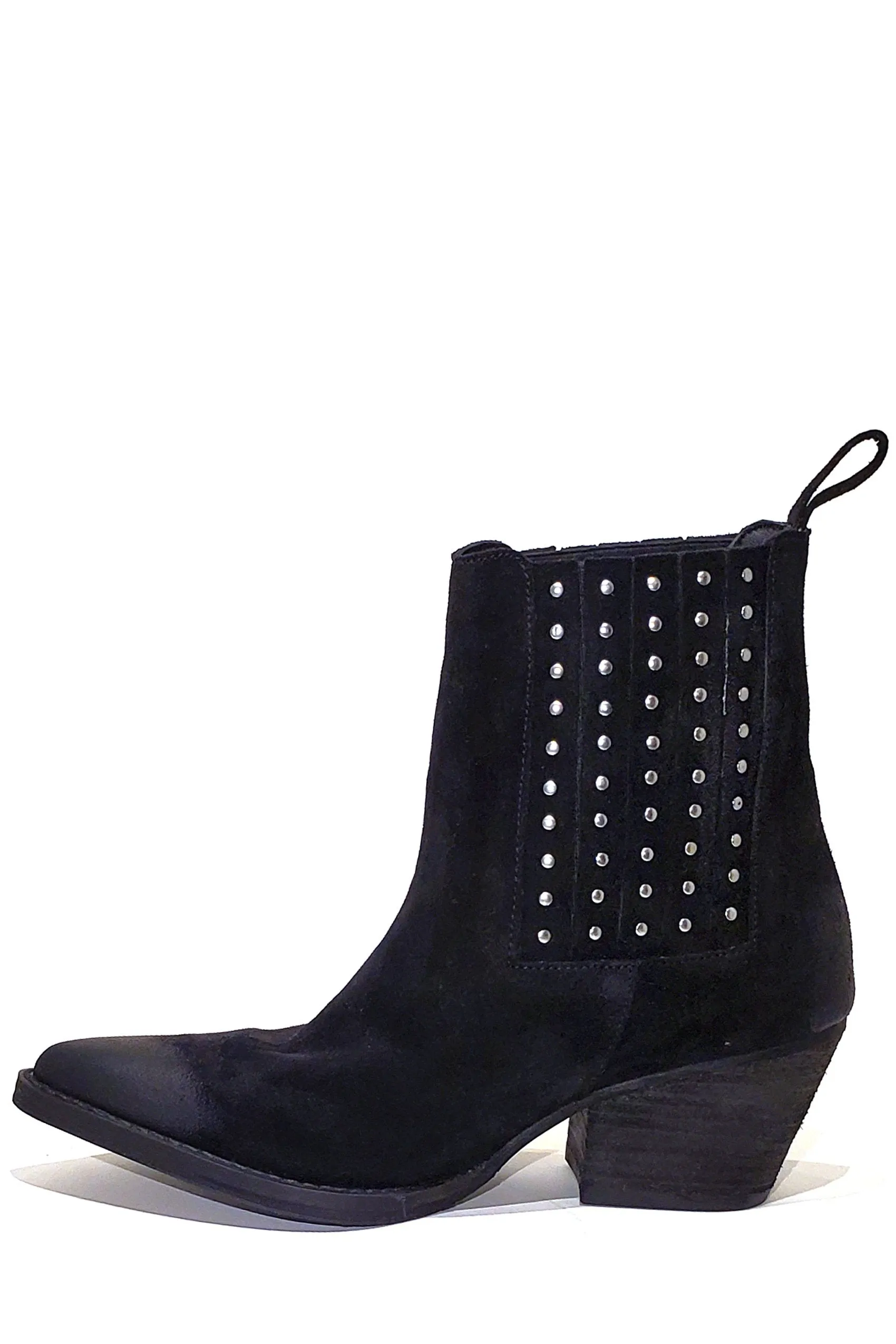 Ellis Black Suede Leather