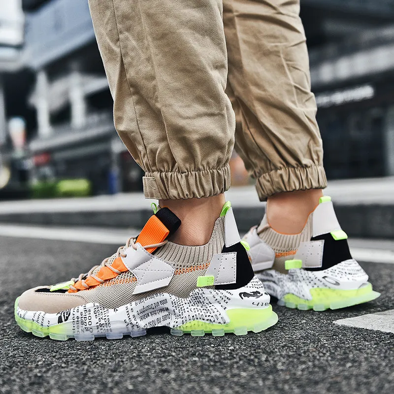 European Mesh Platform Casual Sneakers