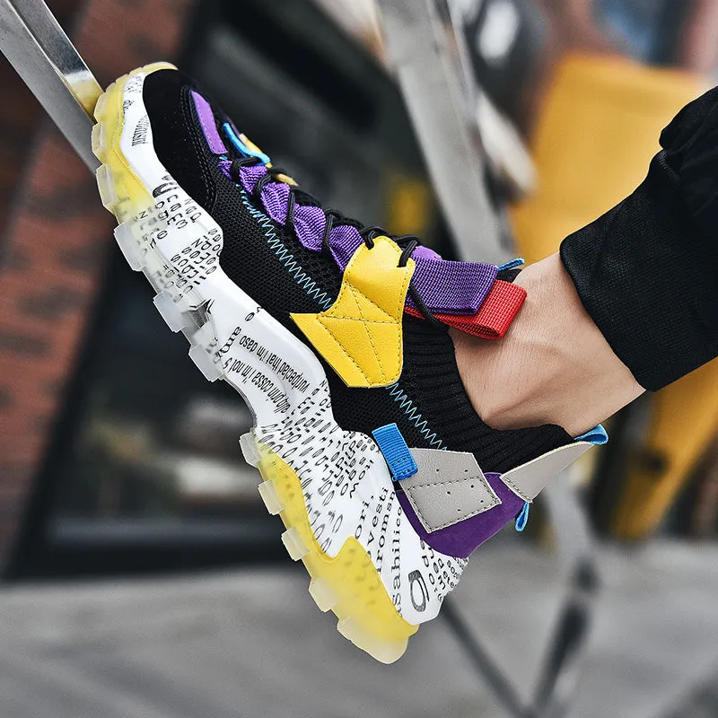 European Mesh Platform Casual Sneakers