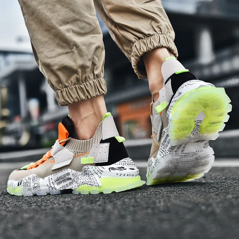 European Mesh Platform Casual Sneakers