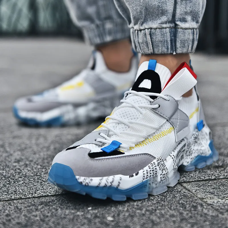 European Mesh Platform Casual Sneakers