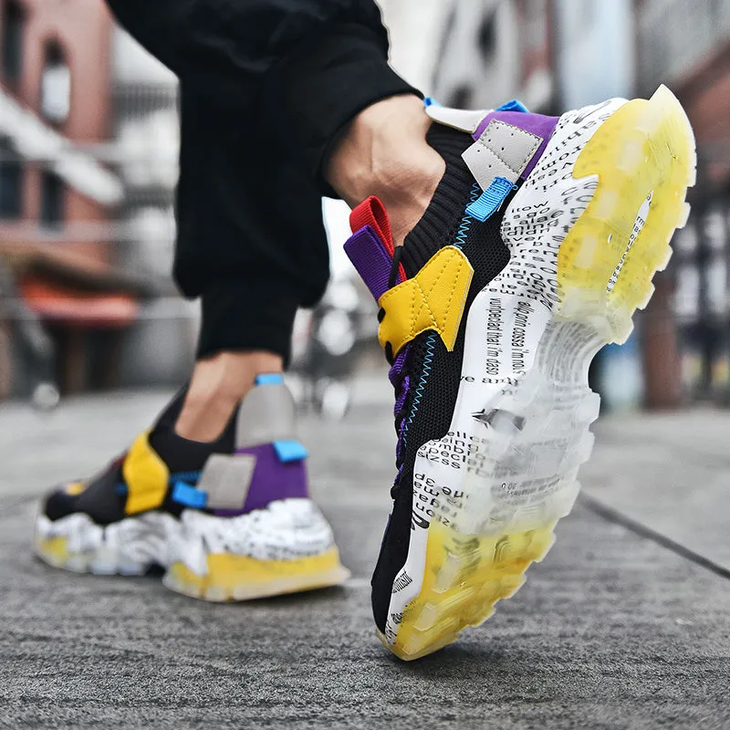 European Mesh Platform Casual Sneakers