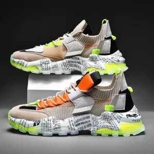 European Mesh Platform Casual Sneakers