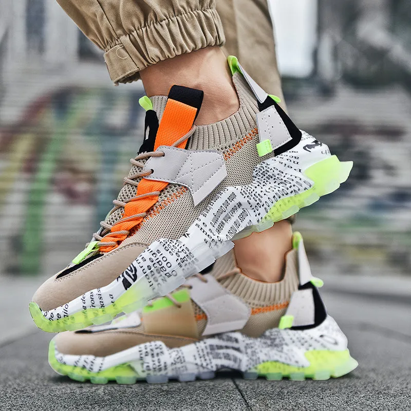 European Mesh Platform Casual Sneakers