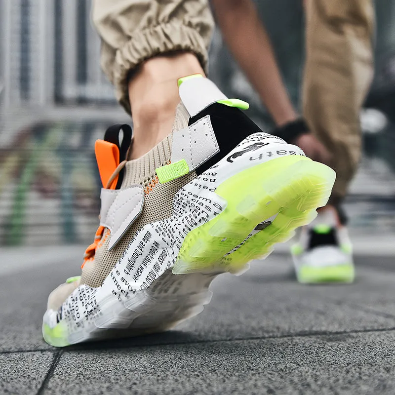 European Mesh Platform Casual Sneakers