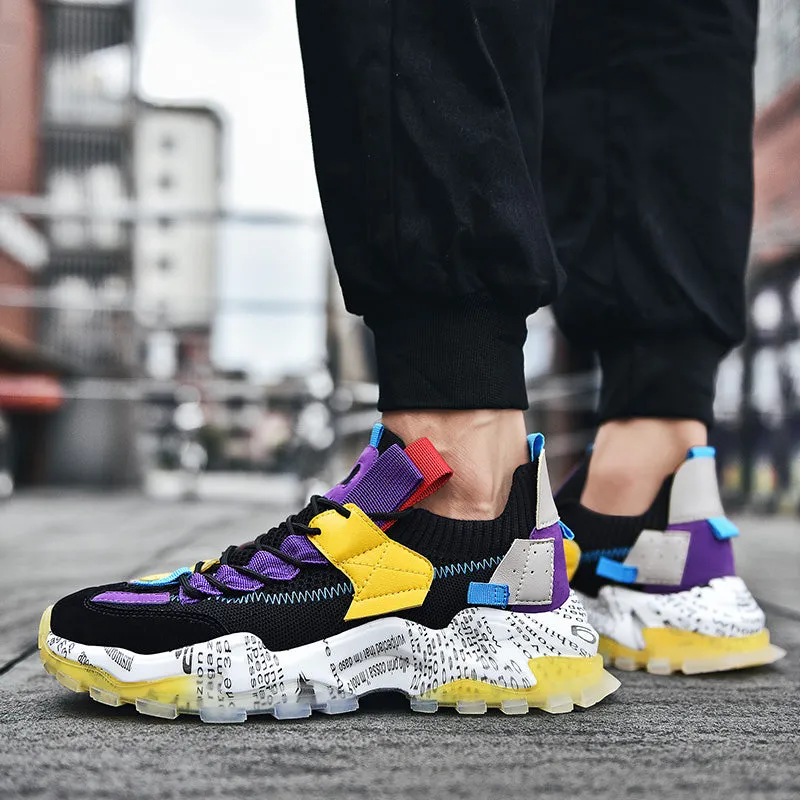 European Mesh Platform Casual Sneakers