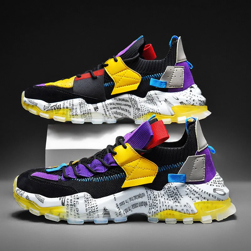 European Mesh Platform Casual Sneakers