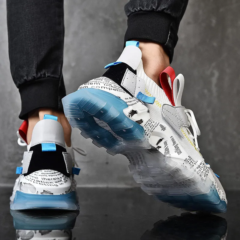 European Mesh Platform Casual Sneakers