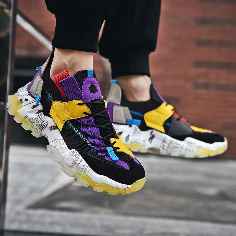 European Mesh Platform Casual Sneakers
