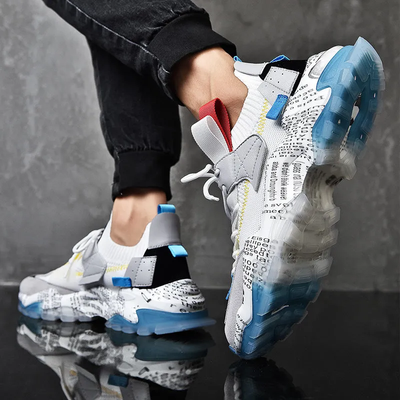 European Mesh Platform Casual Sneakers
