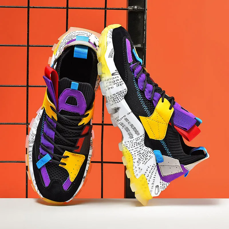 European Mesh Platform Casual Sneakers