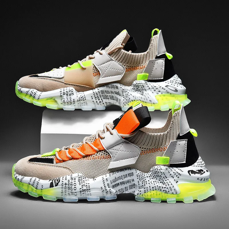 European Mesh Platform Casual Sneakers