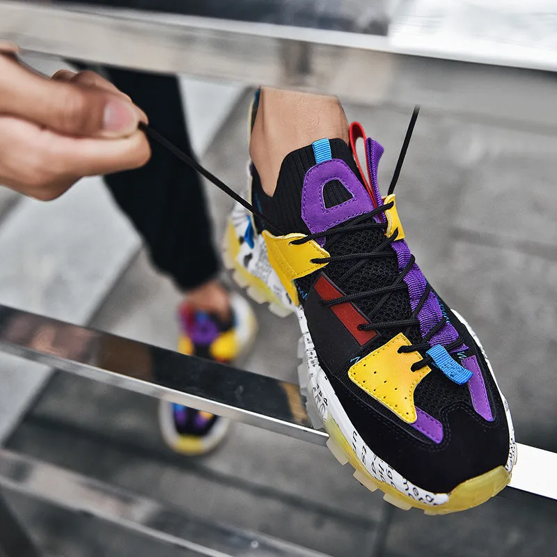 European Mesh Platform Casual Sneakers