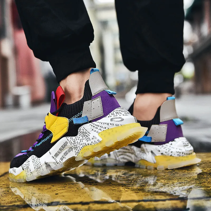 European Mesh Platform Casual Sneakers