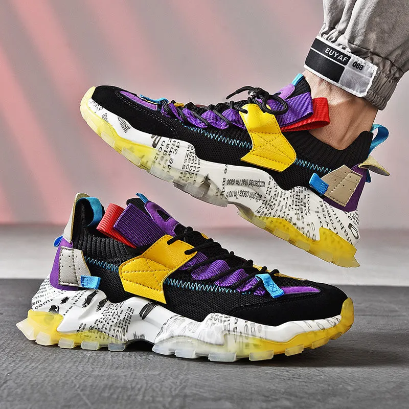 European Mesh Platform Casual Sneakers