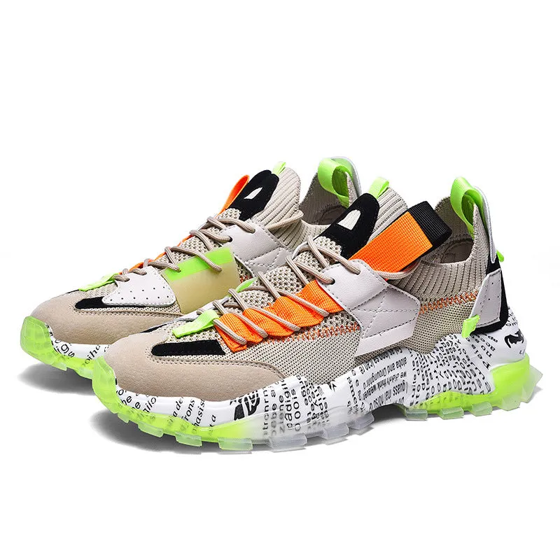 European Mesh Platform Casual Sneakers