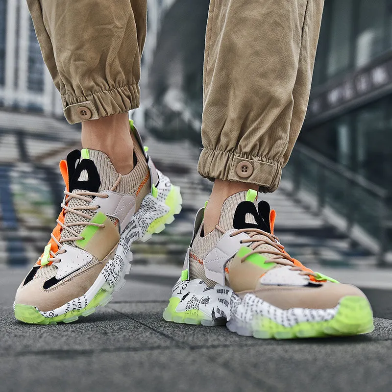 European Mesh Platform Casual Sneakers
