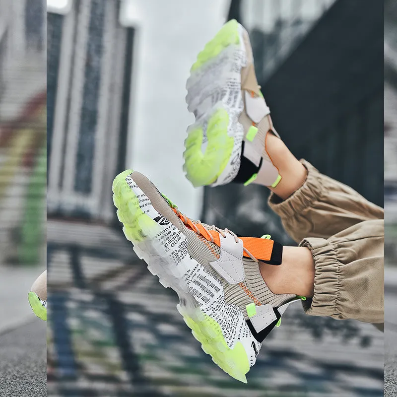 European Mesh Platform Casual Sneakers