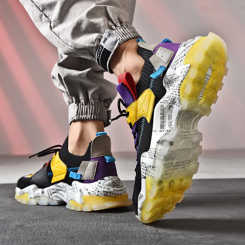 European Mesh Platform Casual Sneakers