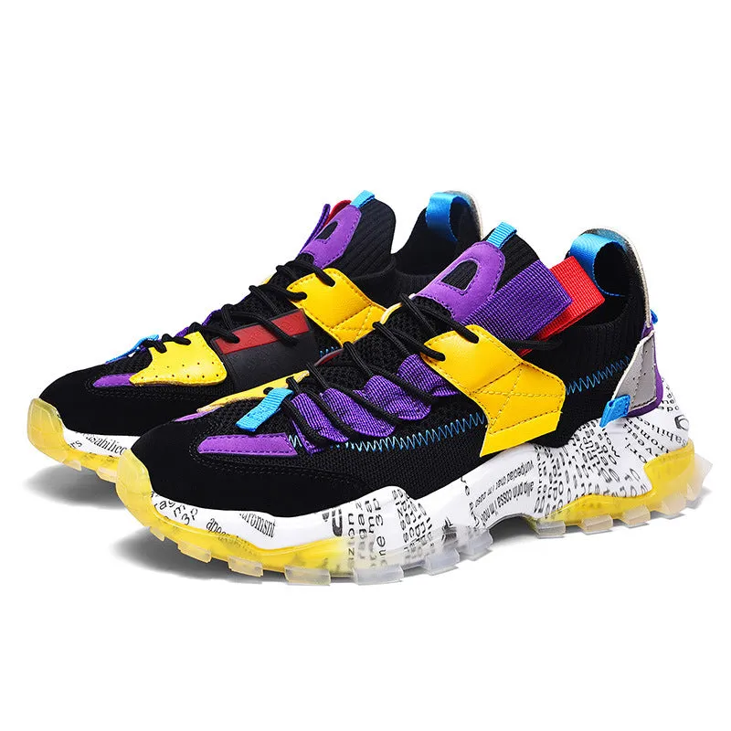 European Mesh Platform Casual Sneakers