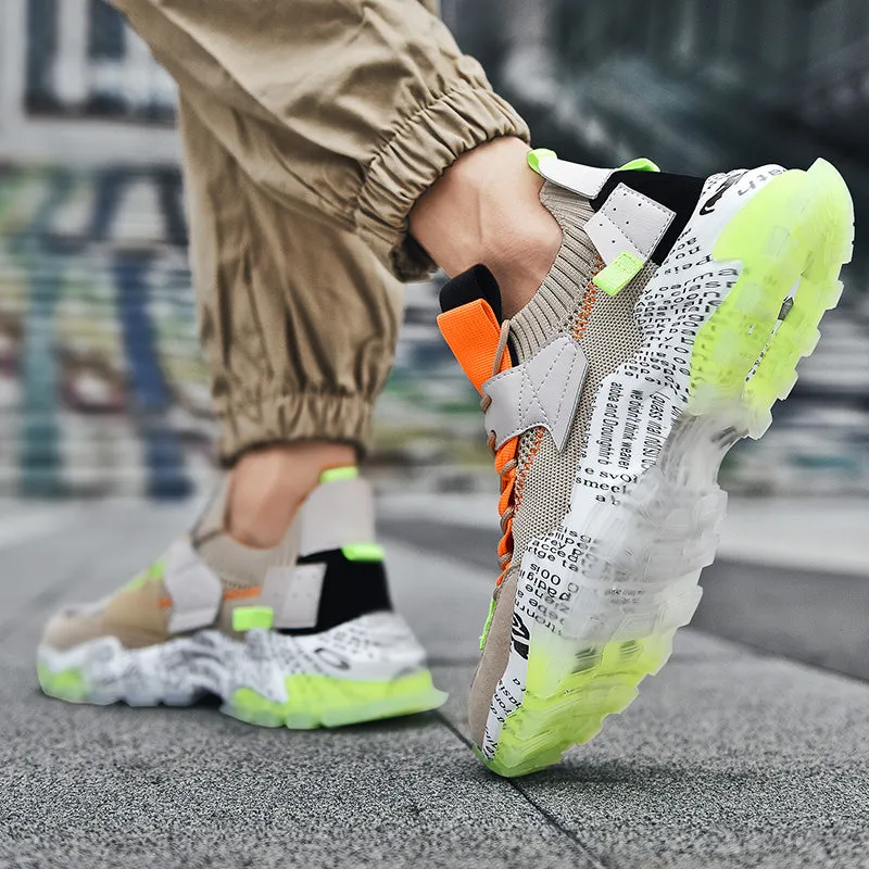 European Mesh Platform Casual Sneakers