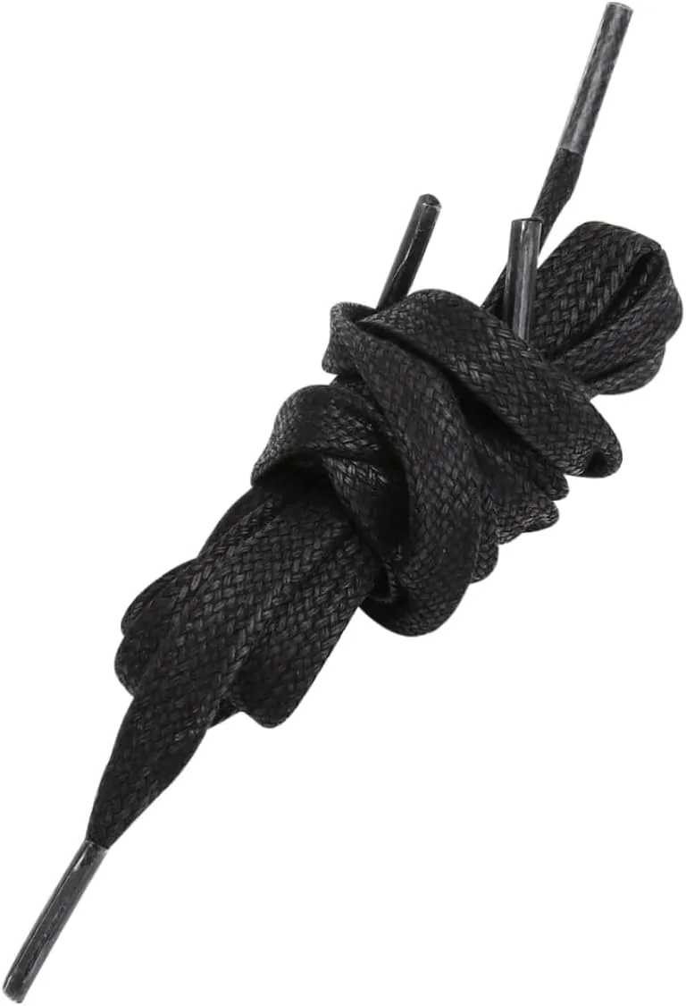 GALPADA 1 Pair Flat Waxed Shoelaces Casual Shoe Tie Cotton Shoelace Sneakers Shoelace Flat Shoelaces