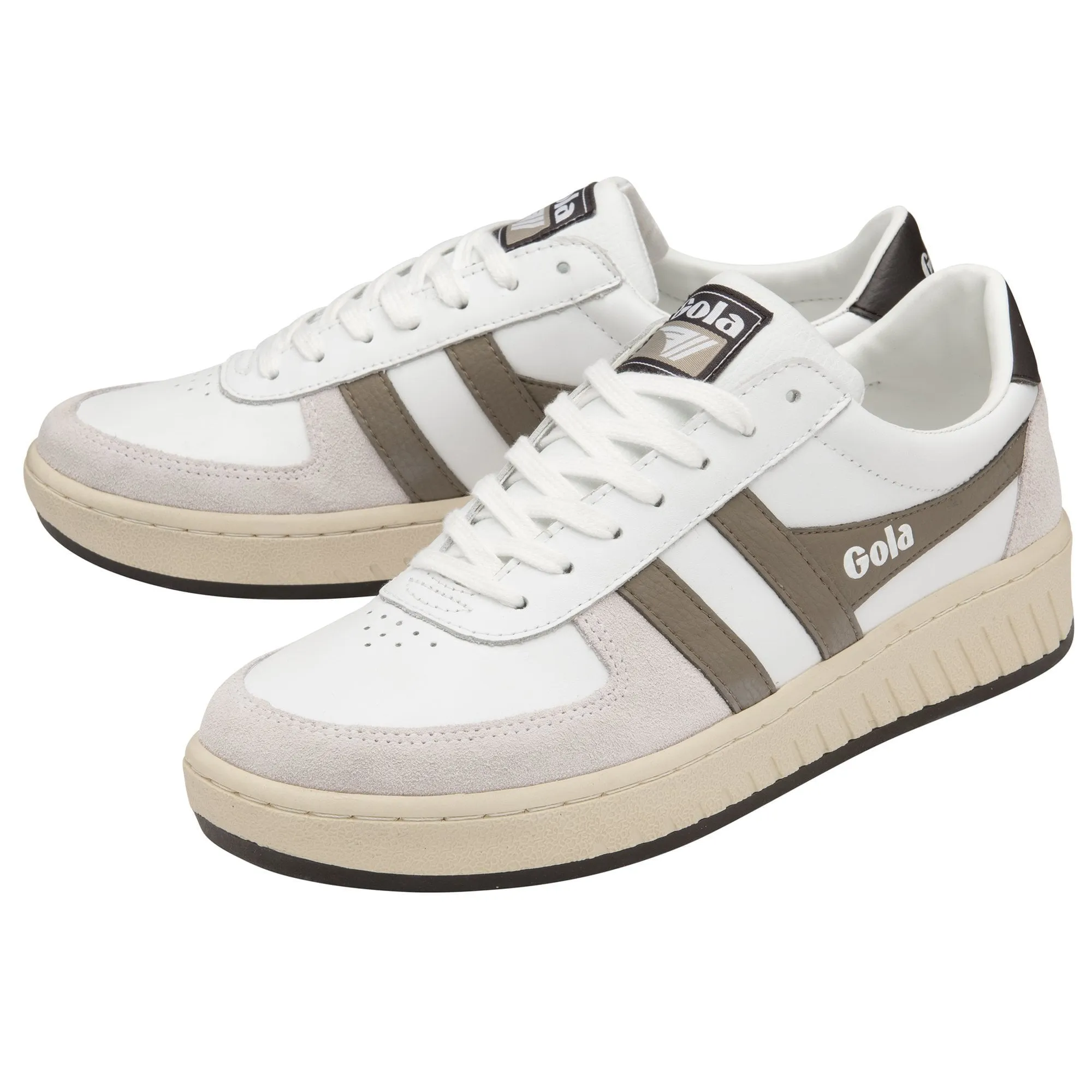 Grandslam Sneaker (White   Rhino   Dark Brown)
