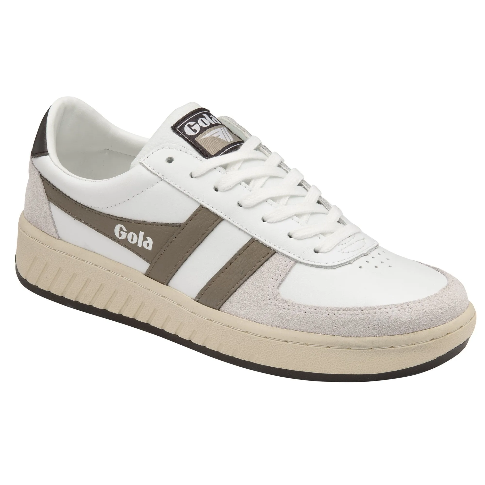 Grandslam Sneaker (White   Rhino   Dark Brown)