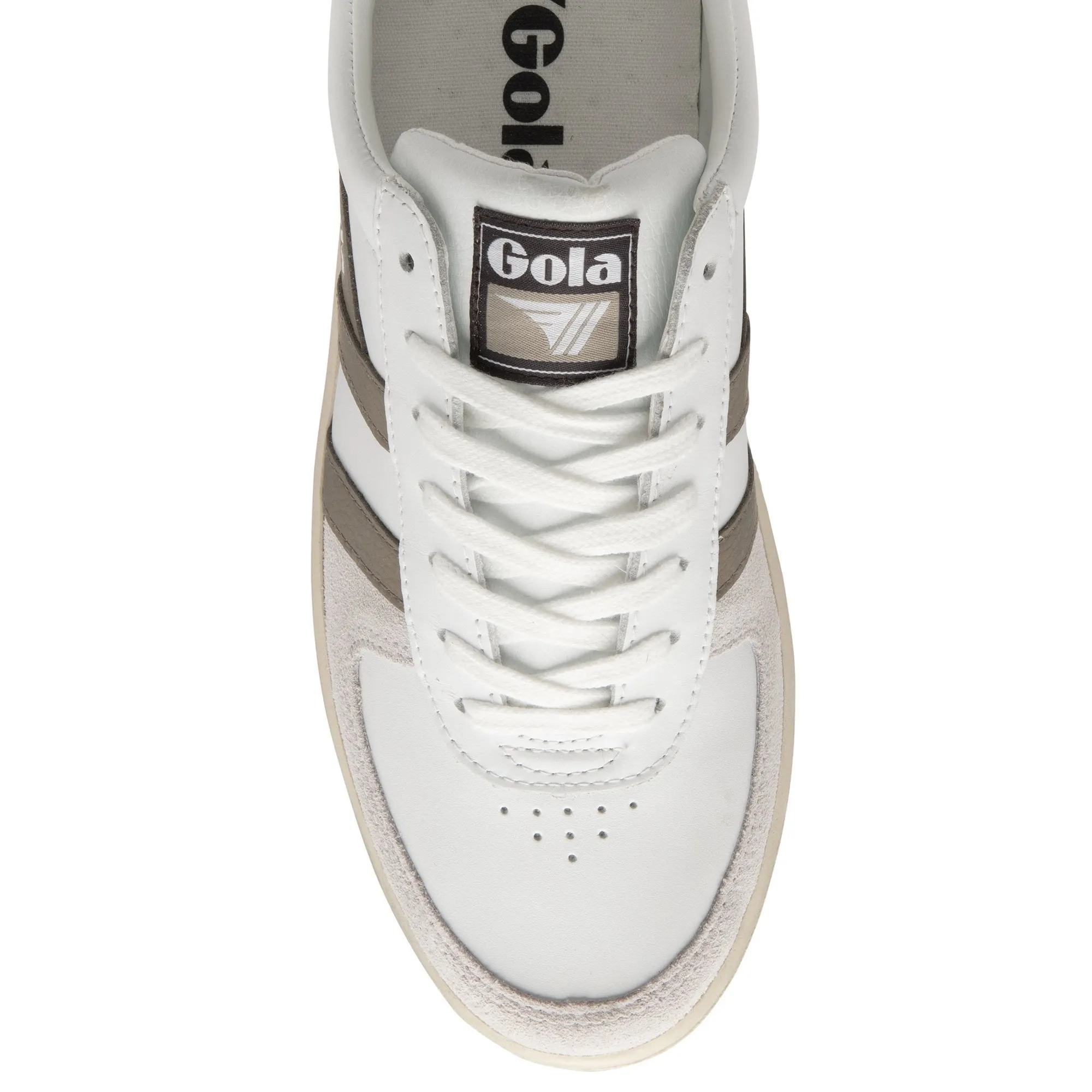Grandslam Sneaker (White   Rhino   Dark Brown)
