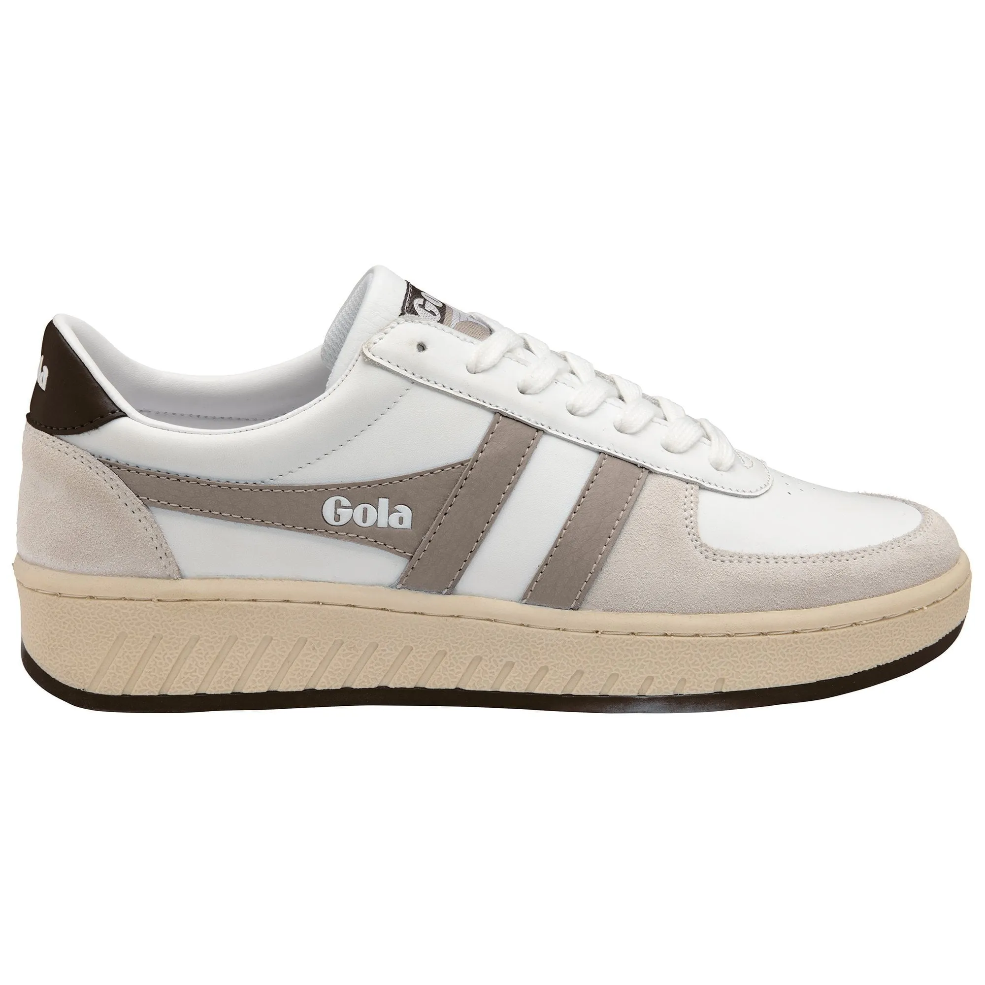 Grandslam Sneaker (White   Rhino   Dark Brown)