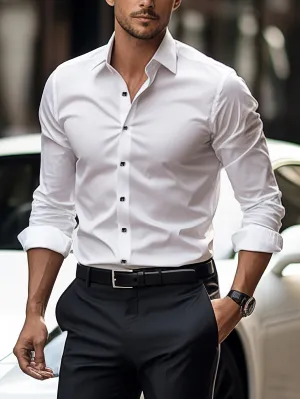 HARRIC | Classic White Men's Shirt