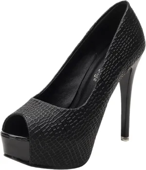 High Heels Women's Shoes, Fish Mouth high Heels, Women's Stiletto Waterproof Platform Shallow Shoes, Party Shoes