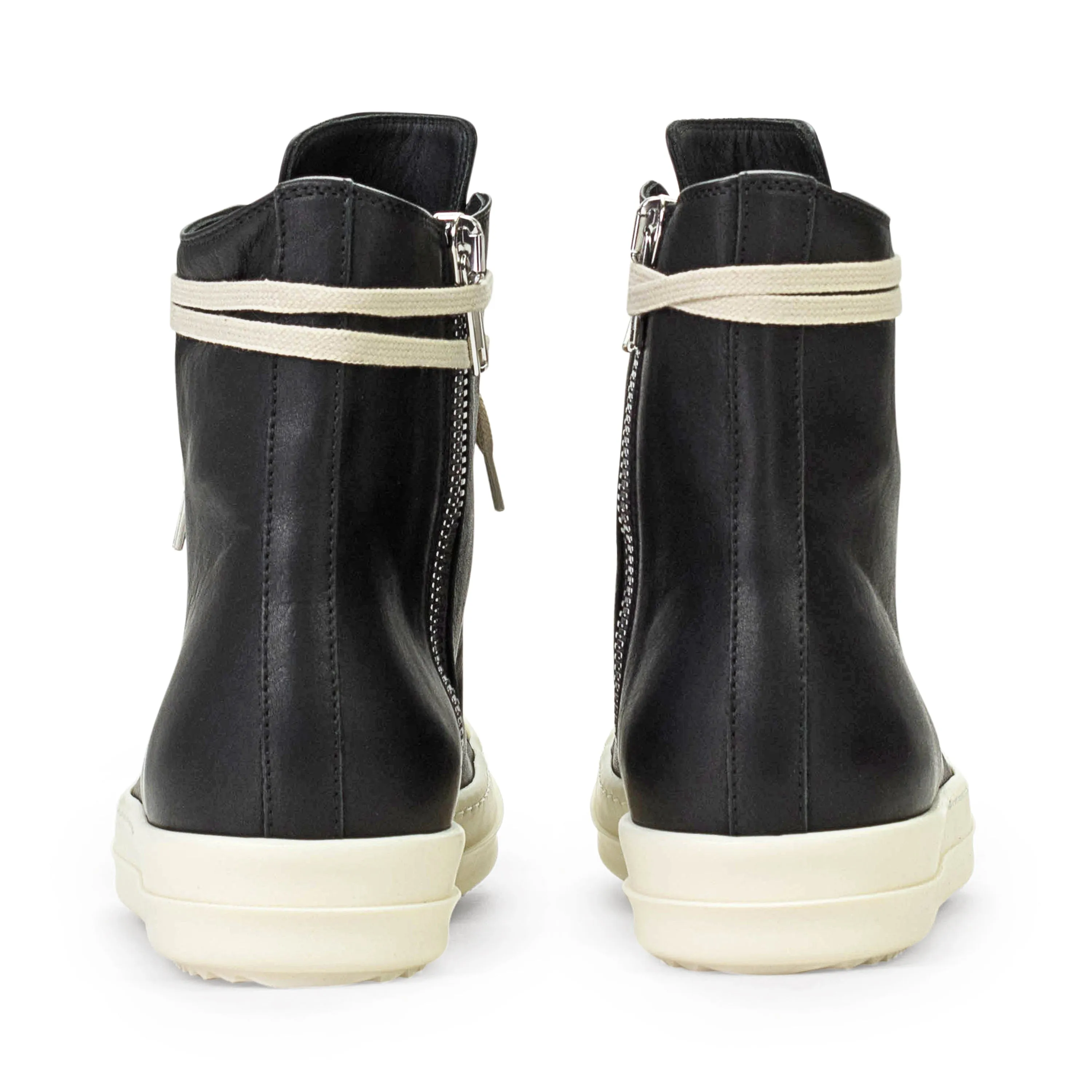 LEATHER HIGH TOP RAMONES BLACK SNEAKERS