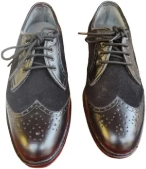 LEMBACO Men's Classic Modern Lace-up Patent Dress Business Wedding Shoes Leather Formal Business Oxford Wingtip Black Shoes-7