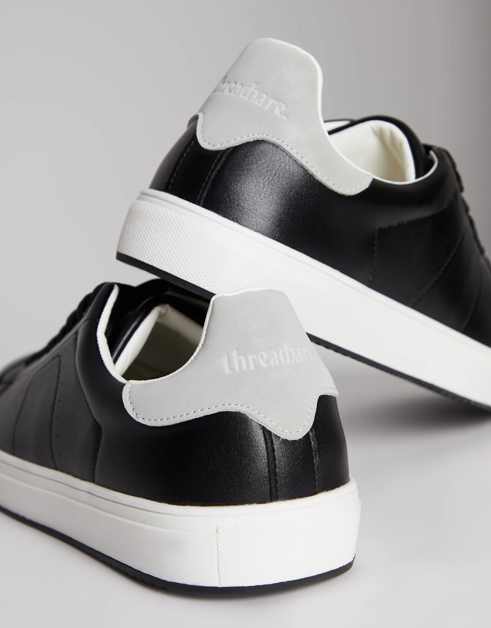 Men's Black Sport Lite Smart Casual Court Trainers