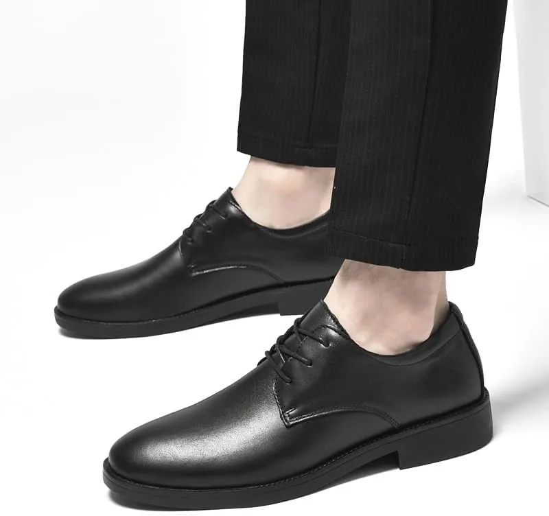 Men's Fashion Wingtip Brogue Shoes Non-Slip Waterproof Business Formal Derby Shoes Business Pointed Toe Oxford Shoes for Men