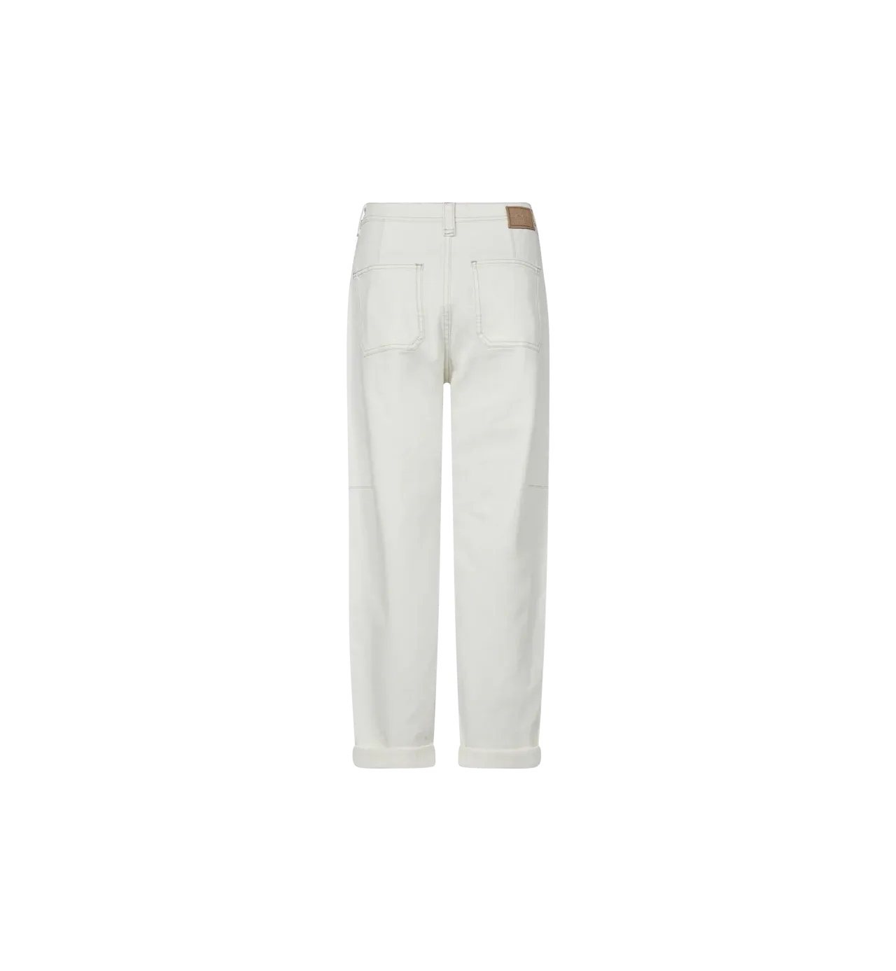 Mosmosh Aymen Melo White Boyfriend Cut Jeans