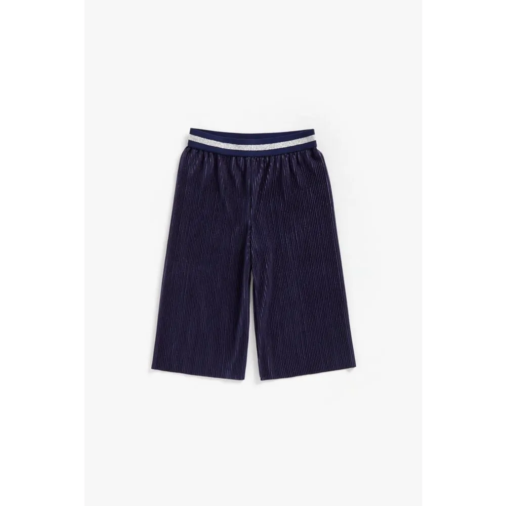 Mothercare Navy Pleated Culotte Trousers