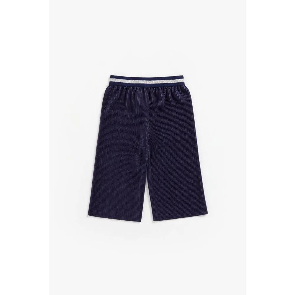 Mothercare Navy Pleated Culotte Trousers