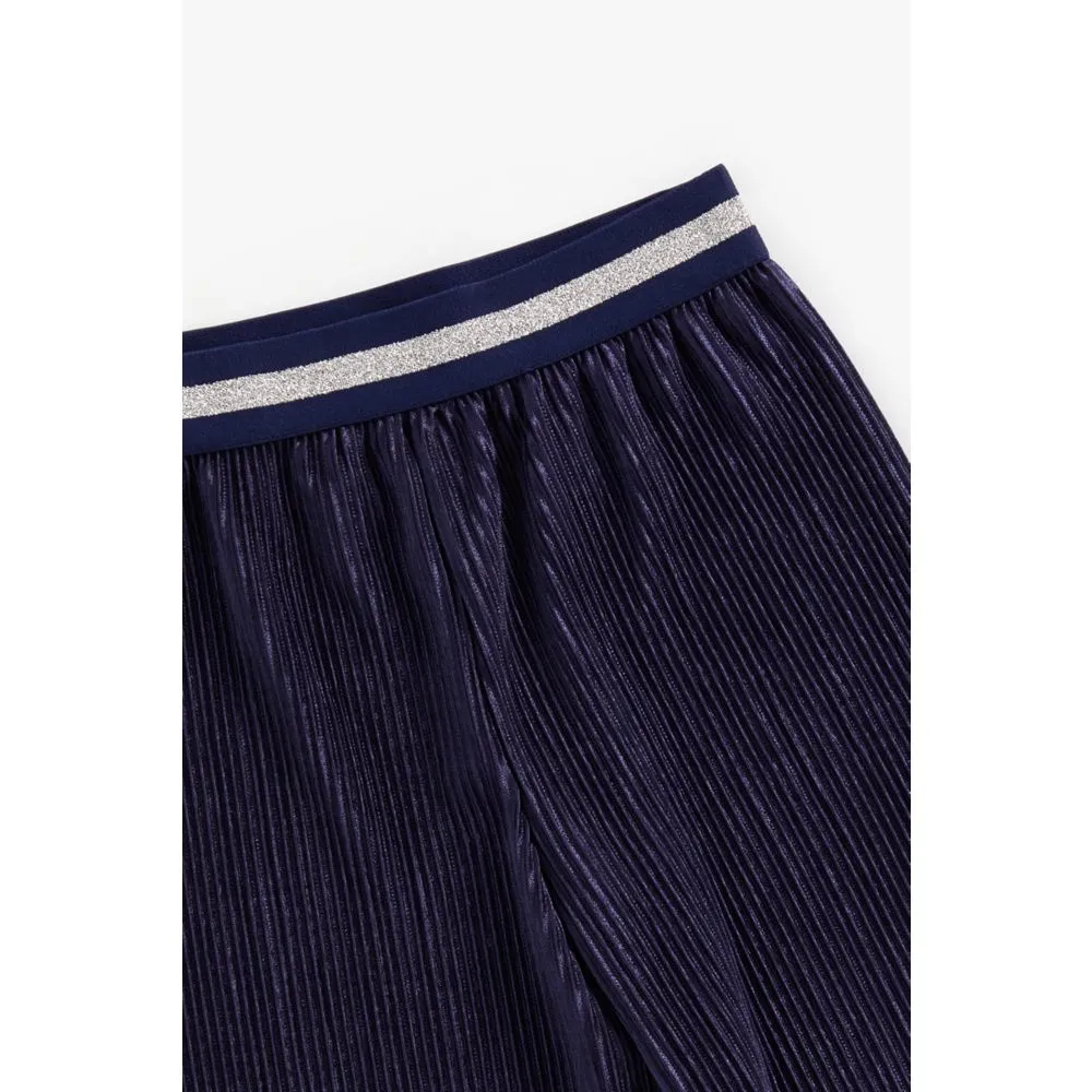 Mothercare Navy Pleated Culotte Trousers