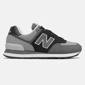 New Balance Womens 574 Fashion Trainers - Black / Grey