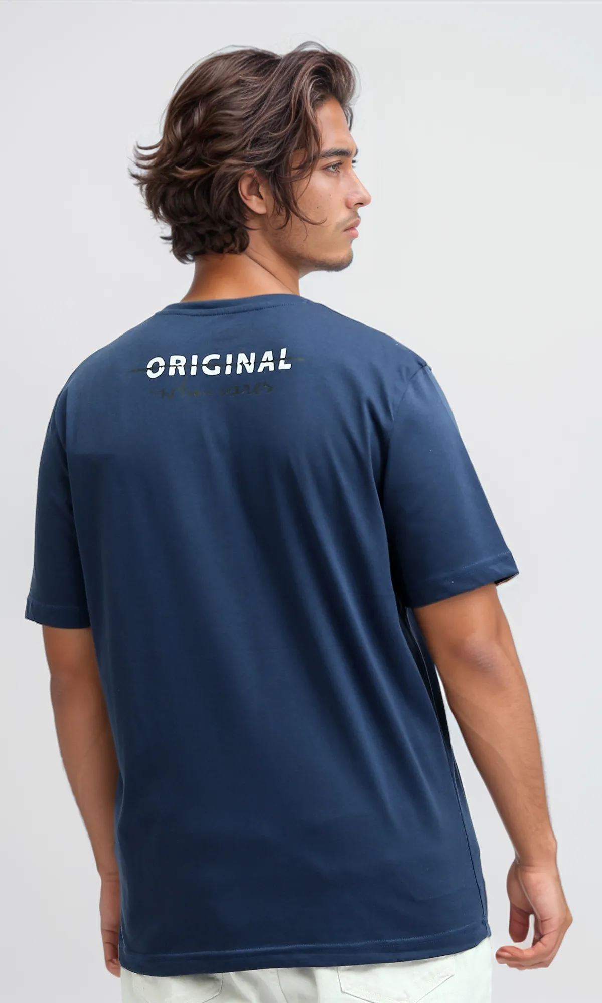 O182391 Printed "Be Yourself" Short Sleeves Cotton Tee