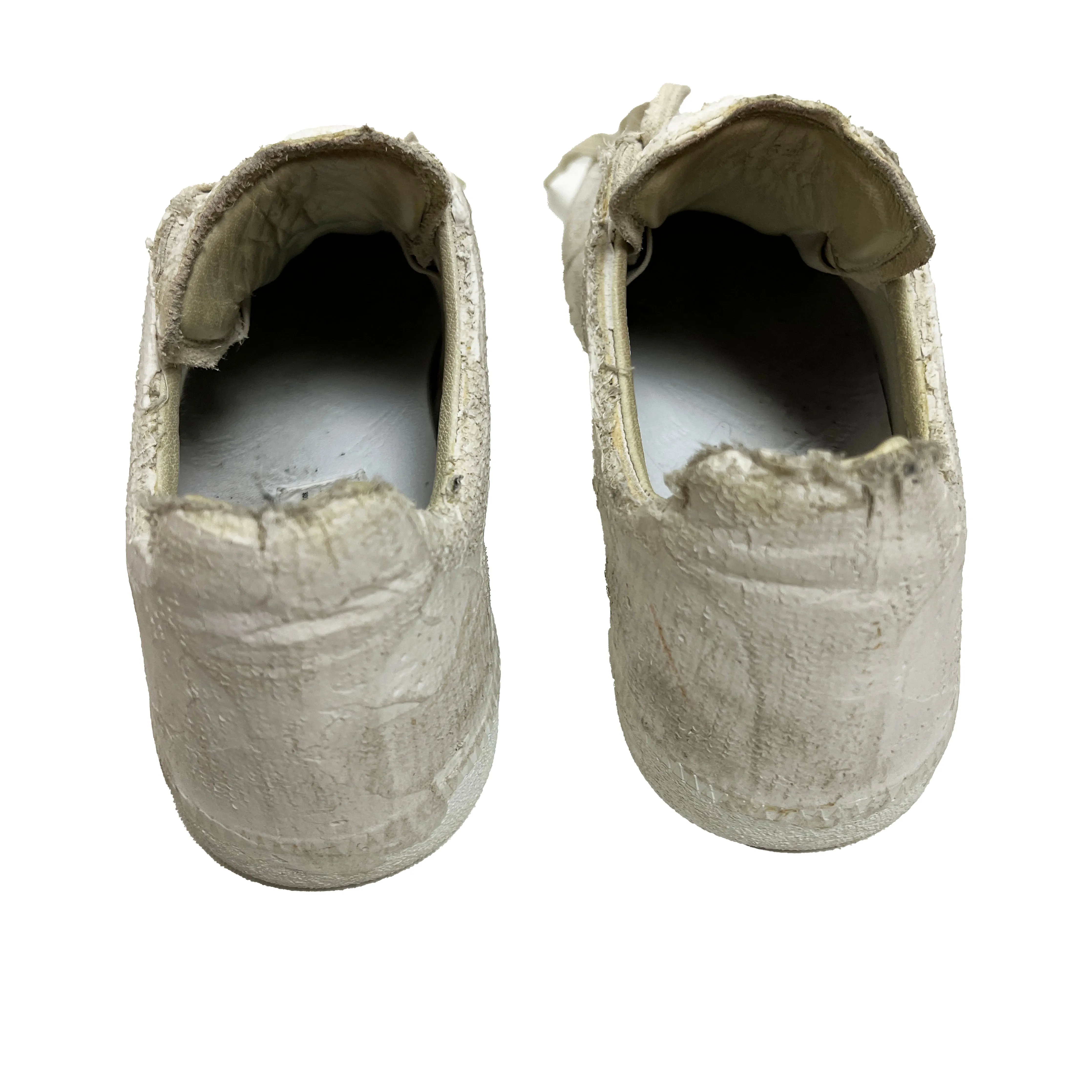 Replica Paint Plaster Covered Leather Sneaker